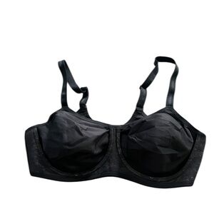 Wacoal Women’s High Standards Underwire Unlined Bra Black Nude Lace Size 38D